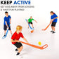Kids Floor Hockey Stick Bulk Set - 29'' Youth Indoor Toys Sports Starter Set With Large Plastic Pucks And Balls For Toddlers, Ch