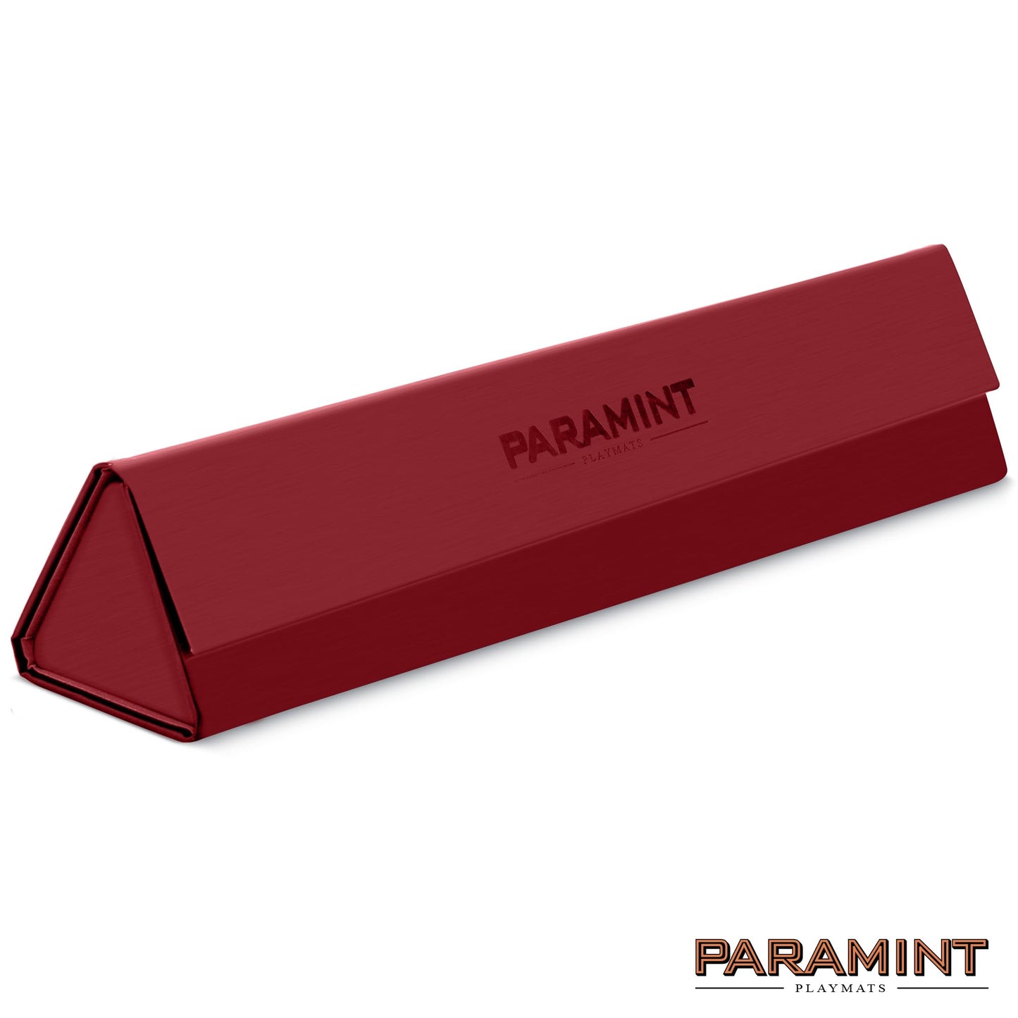Paramint Matshield Red, Durable Playmat Case - Compatible With Magic The Gathering, Mtg Play Mat Tube - Mtg Accessories - Premium Leatherette With Fabric Interior, Magnet Snap Closure