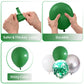 Green And White Balloons, 60 Pcs Green And Silver Balloons With Green Confetti Metallic Silver Balloons, 12 Inch Emerald Green D