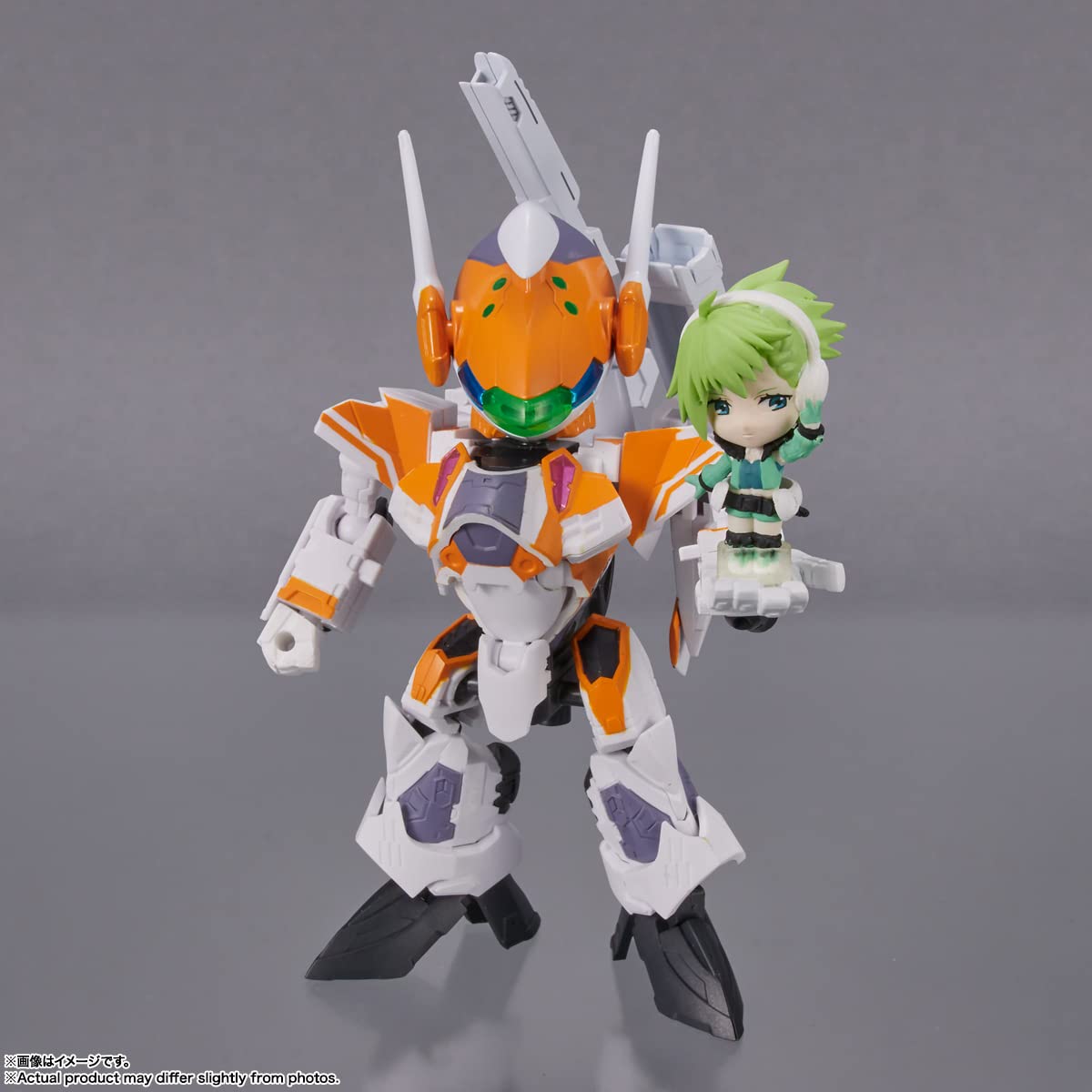 Tamashii Nations - Macross Delta - Vf-31E Siegfried (Chuck Mustang Use) With Reina Prowler, Bandai Spirits Tiny Session Figure Action Figure
