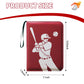 Sihdnok Trading Card Binder 4-Pocket Baseball Design Card Album with 50 Removable Sleeves  Holds 400 Cards  Sports & Game Collectible Card Holde