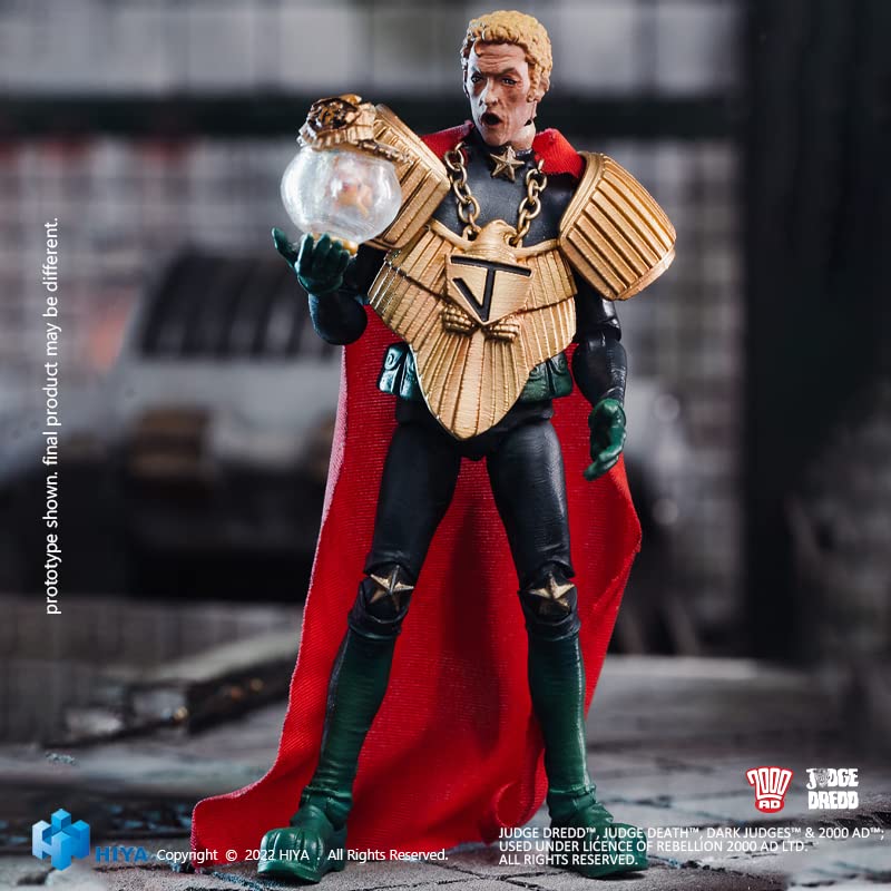Hiya Toys Judge Dredd: Chief Judge Caligula Px 1:18 Scale Exquisite Mini Action Figure