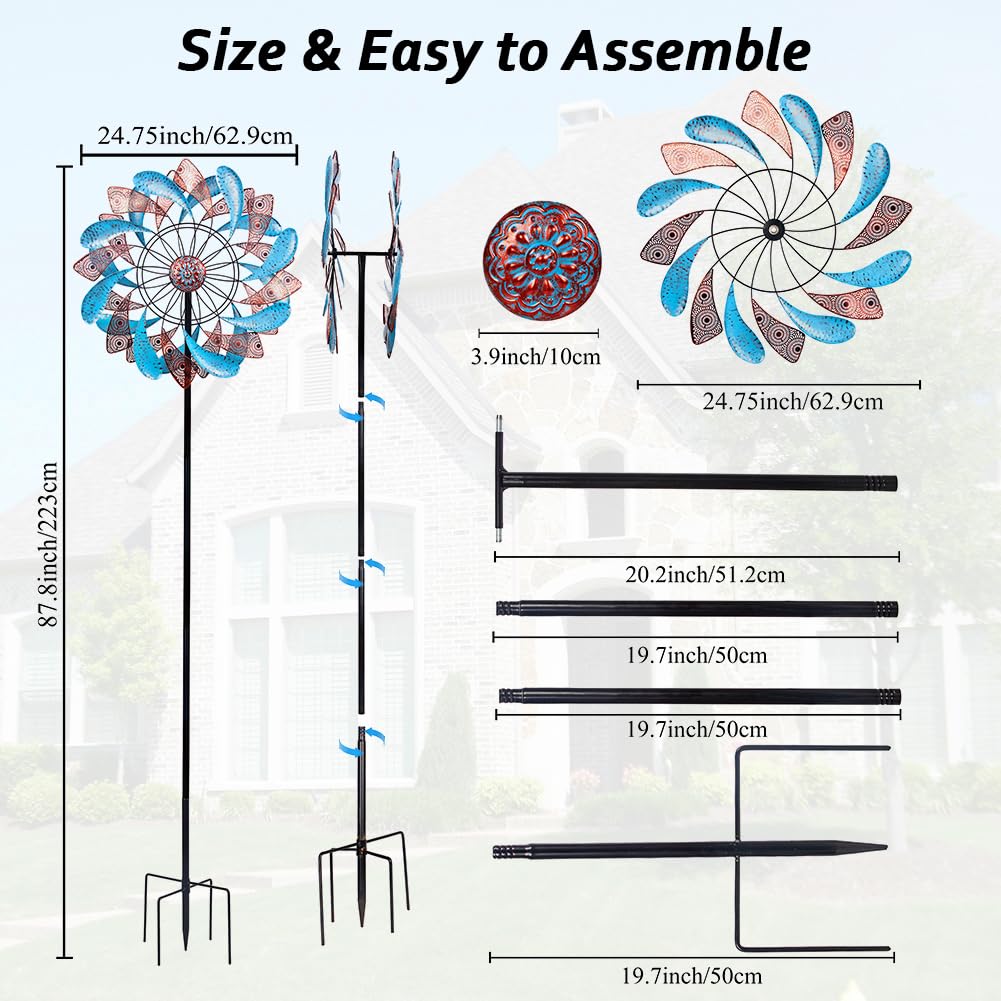 Viveta Large Wind Spinner For Yard And Garden
