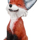 Mulandd YTC Brown and Black Smiling Fox TeeHee Themed Decorative Figurine Statue