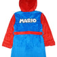 Super Mario Little/Big Boys' Soft Hooded Fleece Sleepwear Bathrobe - Plush Robe For Kids, Mario, 4/5