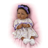 The Ashton-Drake Galleries All God's Grace Baby Doll by Elly Knoops  20 inches  Purple Dress  Real Touch Vinyl