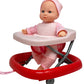 Baby Doll Set With 12 Inch Soft Baby & Foldable Small Baby Doll Walker, Soft Baby Doll Accessories Set, Baby Doll Toys, Baby Doll With Accessories, Learn To Walk Baby Dolls For Toddlers 3+