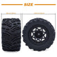 Surpass Hobby Height 4.92'' (125mm) RC Truck Wheels and Tires Set for 1/10 Monster Truck Wheels Tires for HPI/HSP/Savage XS TM F