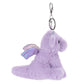 Apricot Lamb Plush Purple Dragon Dinosaur Keychain - Soft Stuffed Animal for Bags, 4.3 Inches