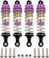 4PCS Metal Shock Absorber Adjustable Assembled Spring Damper for Wltoys 124019 124018 144001 RC Car Spare Parts Upgrade Accessor