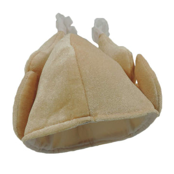 Plush Roasted Turkey Novelty Thanksgiving Hat