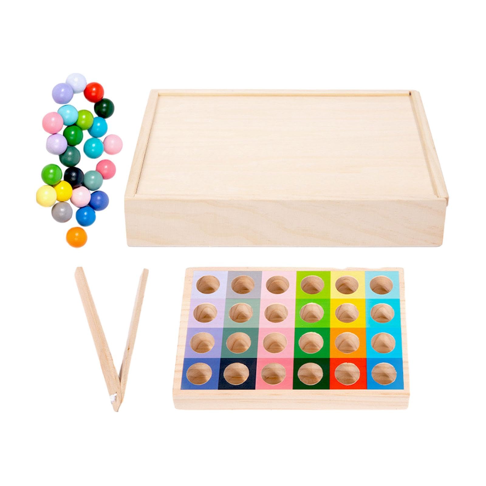 Lyla Rainbow Color Matching Toy Fine Motor Skills Early Learning Wooden Peg Board