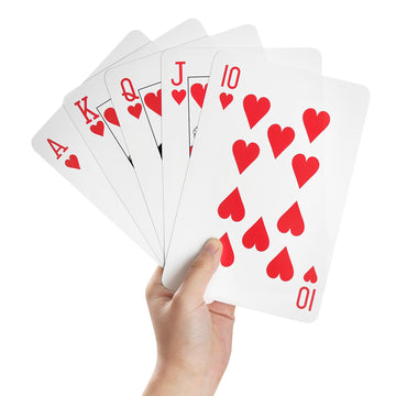 Tooptate Jumbo Playing Cards 5X7 Inches Giant Playing Cards - Large Print Playing Cards With 4 Times Size (54 Cards)