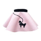 Hip Hop 50'S Shop Baby/Infant 3 Piece Poodle Skirt Costume Set (Light Pink 6 Month-3Pc)