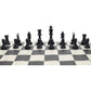 We Games Color Bright Plastic Staunton Tournament Chess Pieces With 3.75 In. King - Half Chess Set Of Chess Pieces Only, Black