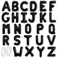 TONIFUL 16 Inch Black Letter A-Z Balloons,Custom Phrase Mylar Foil Alphabet Letter DIY Personalized Phrase Banner for Birthday A