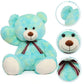 Tezituor 40in Rainbow Green Giant Teddy Bear Plush Stuffed Animal for Baby Shower, Valentine's, Christmas, Birthday Gifts