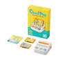 Bnf Smart Cards CardBased Learning Toy Compact White Card Reader Toy Rounded Educational Device Light Bar For Early Education, 
