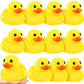 Deekin 6 Pcs Large Yellow Rubber Ducks Bulk Large Duck Bath Toy Squeak Rubber Bathtub Floating Bath For Birthday Party Decoratio