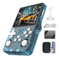 R36S Handheld Game Console 3.5-In 640*480 Ips Oca Screen 3200Mah Opensource System Rk3326 Blue Transparent