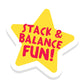 Cocomelon Best Friends Wooden Balance Blocks, Recycled Wood, Officially Licensed Kids Toys For Ages 18 Month By Just Play