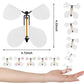 Lomimos 20Pcs Flying Butterfly, White Magic Wind Up Butterfly Toy Diy Butterfly Wings For Children Surprise Wedding Birthday Par