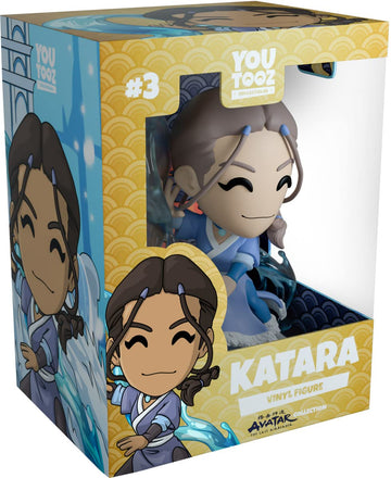 You Tooz Katara Vinyl Figure, 4.1'' Katara From Avatar The Last Airbender, High Detailed Collectible Figure - Youtooz Avatar The Last Airbender Collection, Blue,Grey