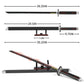 SATHIBI Demon decorative replica blade Building Set for mature-themeds 40in Tanjiro decorative replica blade with Scabbard and Stand  Katana Model Building Set Toy Anime Gift for Teen 14+(759 PCS)