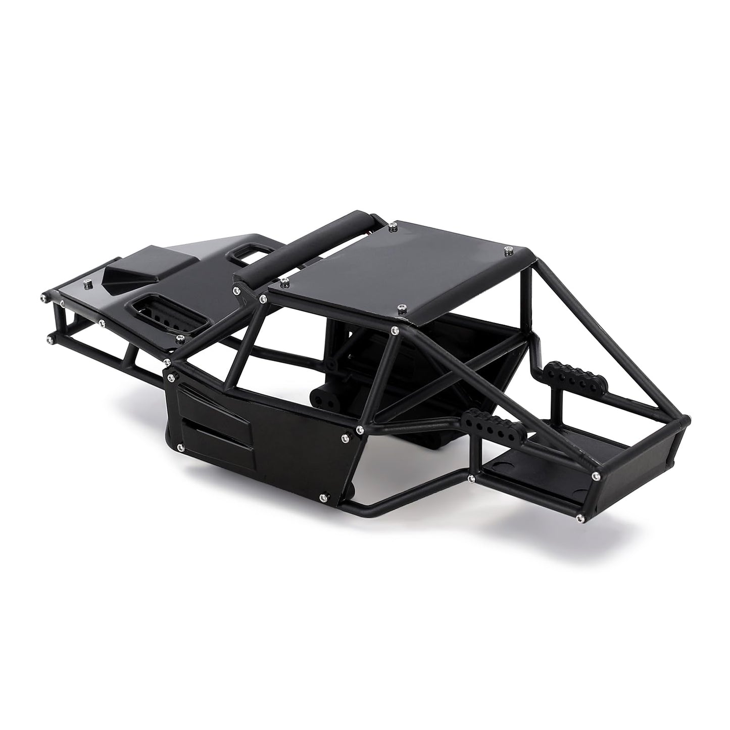 INJORA Rock Tarantula Nylon Buggy Body Shell Chassis Kit for TRX4M 1/18 RC Crawler Upgrade(Black)