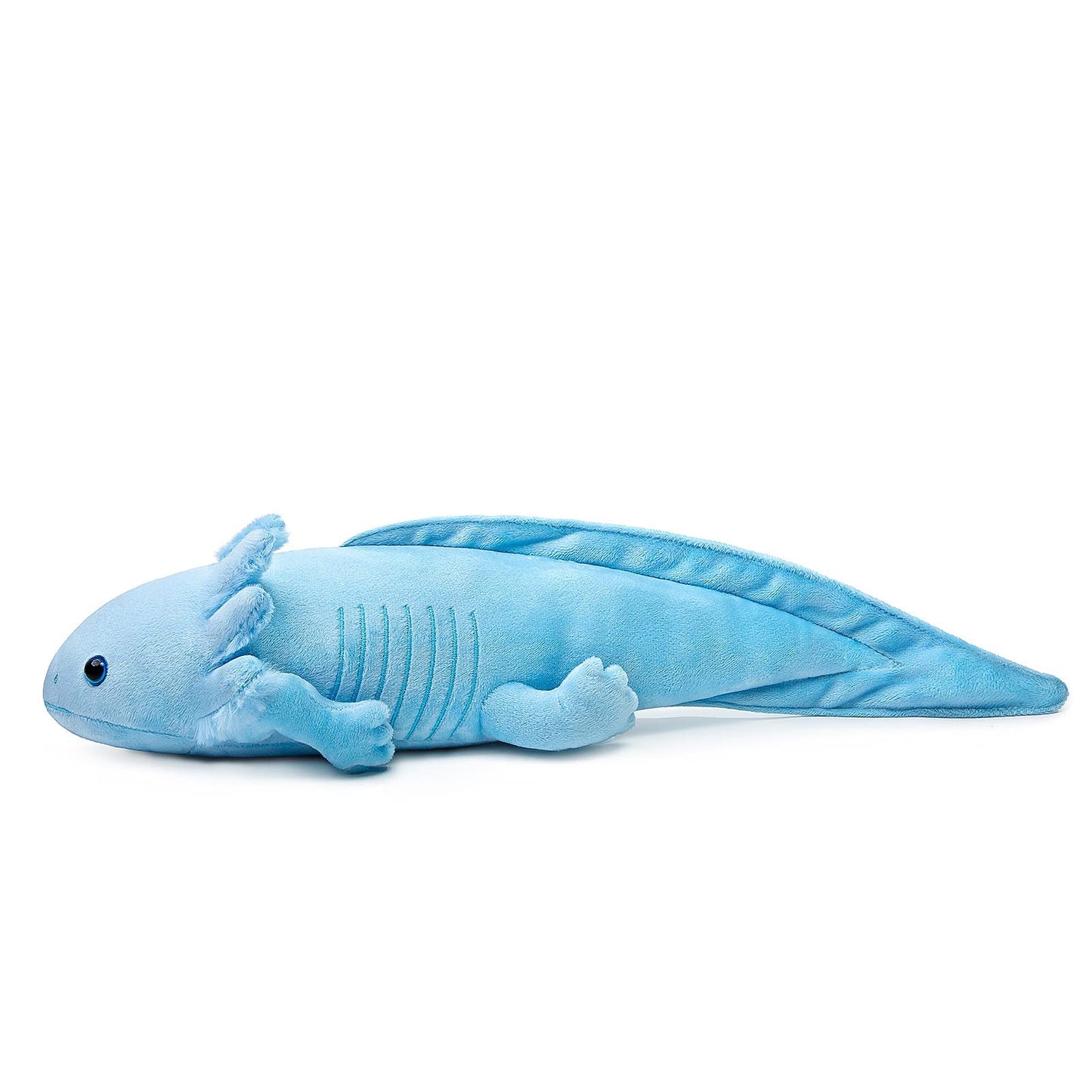 Zhongxin Made Large Axolotl Plush - Super Large Weighted Blue Axolotl Stuffed Animal, 30 Inches Long, Realistic Cute Ambystoma Creepy Amphibians Plush Toys, Unique Plush Gift Collection For Kids