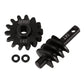 INJORA Axle Gear Overdrive Worm Differential 13T 14T Steel Gear Upgrade Parts for AX24 Axial SCX24 C10 JLU Gladiator Bronco 1/24