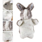 Easter Bunny Rabbit Hand Puppet Plush Animal Toys Easter Kids for Imaginative Pretend Play Stocking Storytelling (Gray)