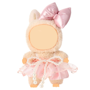 Clothes for 15-17cm Doll  Skirt Set for Dolls  1 Piece Skirt Outfit enhanced Fashion Cute Dress for 15-17cm Dolls Accessories (NO Doll) (Pink Bow Suit)