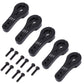 5 Pack Sharegoo 25T Aluminum Servo Horns M3 Threads Metal Steering Arm For Rc Car Truck Buggy Airplane-Black