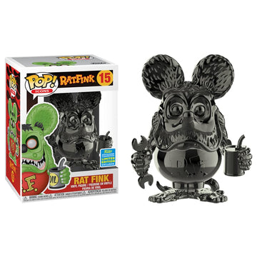 Funko Pop! Icons: Black Chrome Rat Fink - 2019 SDCC Shared limited availability