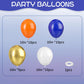 Blue And Orange Balloons, 35Pcs Blue White Orange Balloons, Blue And Orange Confetti Balloons Orange And Blue Latex Balloons For