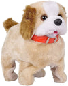 Mbkoh Jumping, Walking And Barking Soft Toy Fantastic Puppy Battery Operated Back Flip Jump Run Toy Kid (Brown) (Jumping Dog) (C