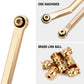 INJORA Brass High Clearance Front 4 Links Set 37g Heavy Brass Links for SCX24 C10 JLU Bronco Base Camp Axial 1/24 RC Crawler Car