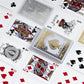 Bicycle Metalluxe Silver Playing Cards - enhanced Metal Foil Finish - game-style Size