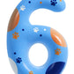 ElekFX Blue Dog Paw Birthday Candles, Number 6 Paw Print Birthday Party Supplies, 2.76 inch Paw Cake Topper Decorations, Birthda