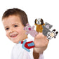 RIY 10Pcs Cotton Finger Puppets - Educational Old Macdonald Set, Small, Farm-6, Model RToy-55