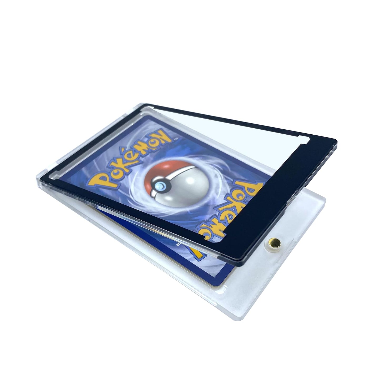 Caseforce Black Border Magnetic Card Holder One Touch Case - 35Pt - 5 Pack