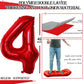 Goer Number 14 Balloons For 14Th Birthday Sweet 14 Party Decorations,42 Inch Jumbo Foil Helium 41 Balloons For 41St Birthday Party Decoration (Red)