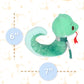 Kids Preferred Harry Potter Slytherin Green Snake Plush Stuffed Animal With Embroidered Details And Green Stripped Scarf Hogwarts House Collectible For Babies, Toddlers, And Kids 6 Inches