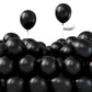 Partywoo Black Balloons, 50 Pcs 5 Inch Matte Balloons With Balloon Glue, Party Balloons, Latex Balloons, Birthday Balloons For Black Birthday Decorations, Retirement Decorations