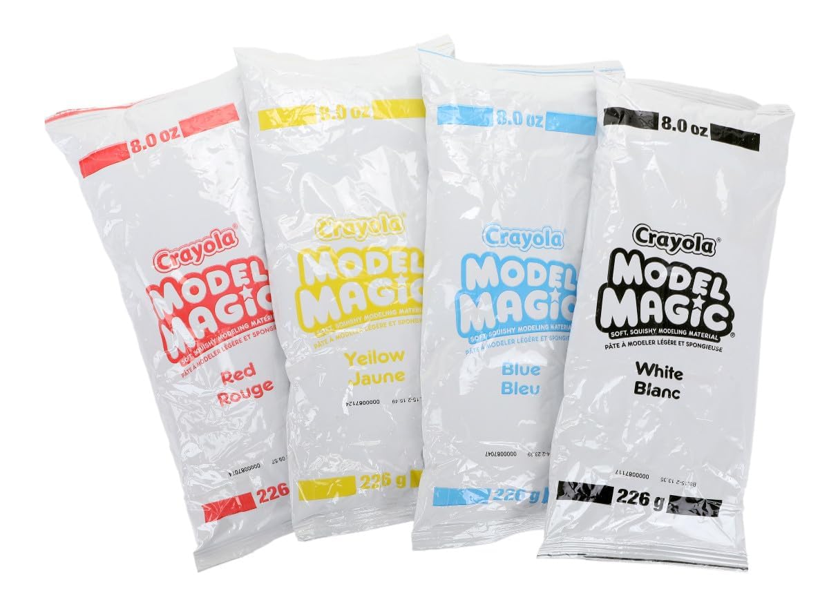 Crayola Model Magic (2Lb Bucket), Modeling Clay Alternative, Primary Colors, Air Dry Clay For Kids, Classrooms Supplies, 3+