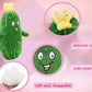 Baboli Adorable Pickle Stuffed Animal Cucumber Plush Plant With Smile Face And Yellow Corolla Pretty Cute Plushie Toy Gift For Any Pickle Lover 9 Inches (Smiling-S)