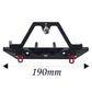 Vgoohobby Aluminum Rear Bumper with Spare Tire Carrier & Tow Hook Compatible with Axial SCX10 Jeep SCX10 II 90046 90047 TRX-4 TR