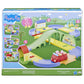 Peppa Pig All Around Peppa’s Town Playset with Car Track, Multi-Color, Standard Size, Model F4822, Preschool Toys for 3+ Years