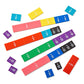 Hand2Mind Plastic Double-Sided Decimal And Fraction Tiles, Montessori Math Materials, Fraction Manipulatives, Unit Fraction, Fraction Bars Math Manipulatives, Homeschool Supplies (Set Of 51)